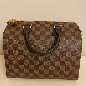 LOUIS VUITTON SPEEDY BANDOULIERE 25 Damier Ebene